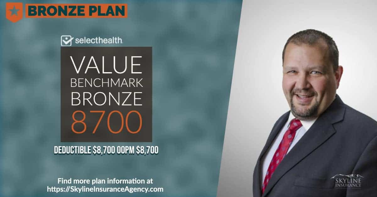 SelectHealth Health Plan 2022 Selecthealth Value Benchmark Bronze 8700