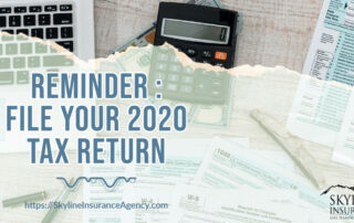 Reminder File 2020 Tax Return