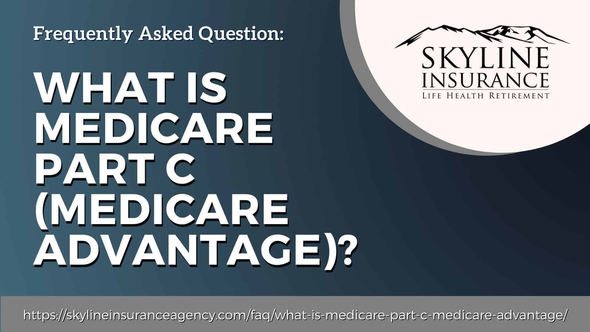 What Is Medicare Part C (Medicare Advantage)? - Skyline Insurance ...