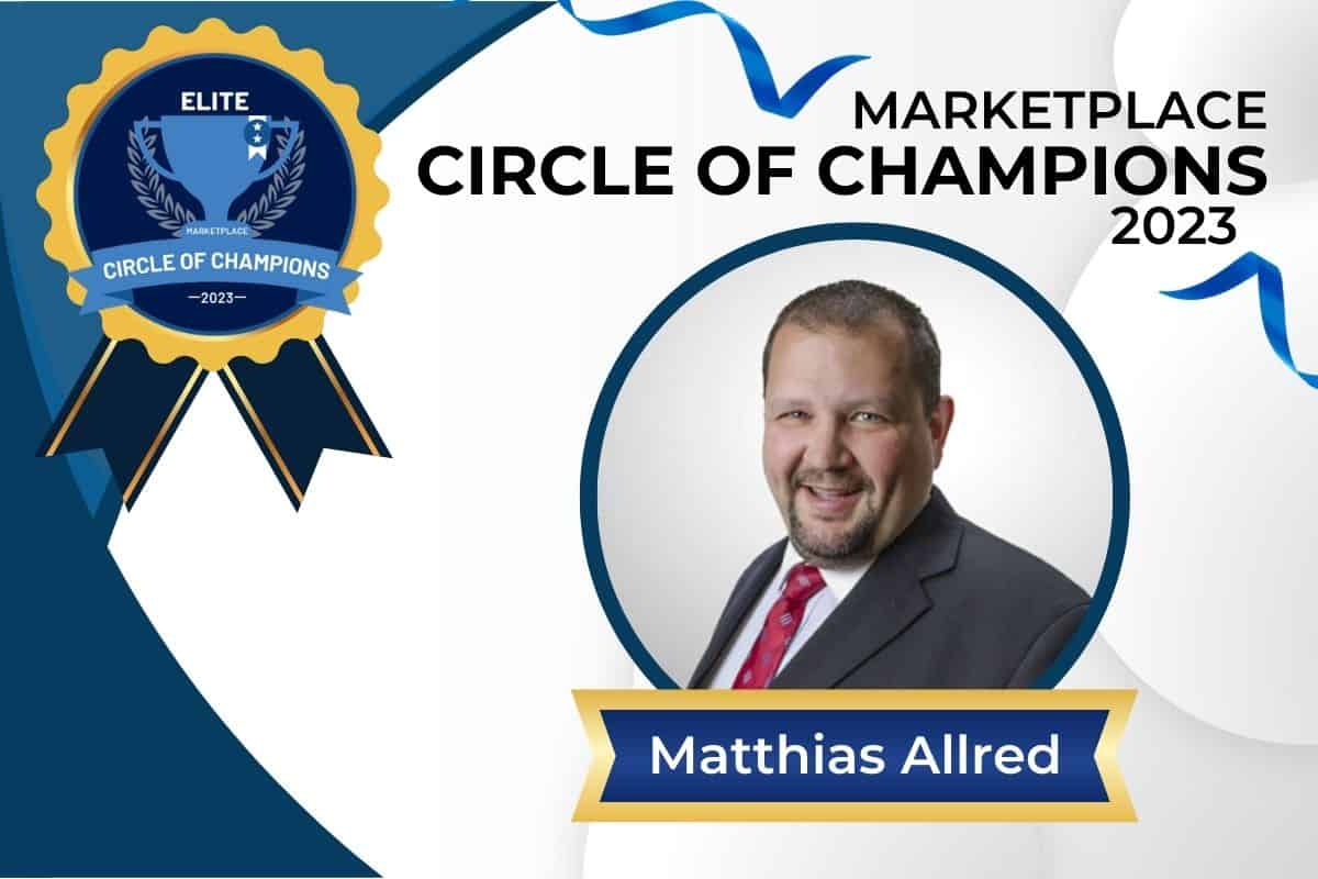 Matthias Allred has joined the Elite 2023 Marketplace Circle of Champions